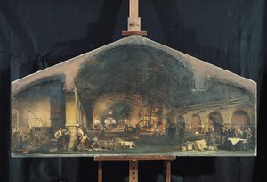 Forcha的内部在Fourchambault 作者 伊格纳斯·弗朗索瓦·博霍姆